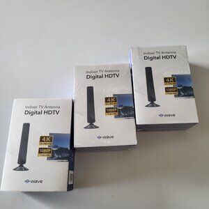 Indoor Tv Antenna Digital HDTV - 3 boxes, 2 unopened, 1 opened / tested